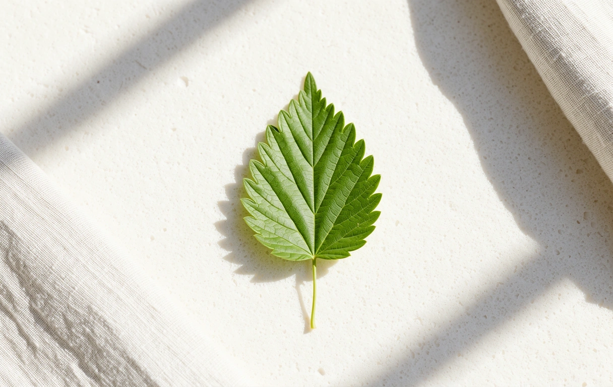 Botanische Studie auf Kalkstein