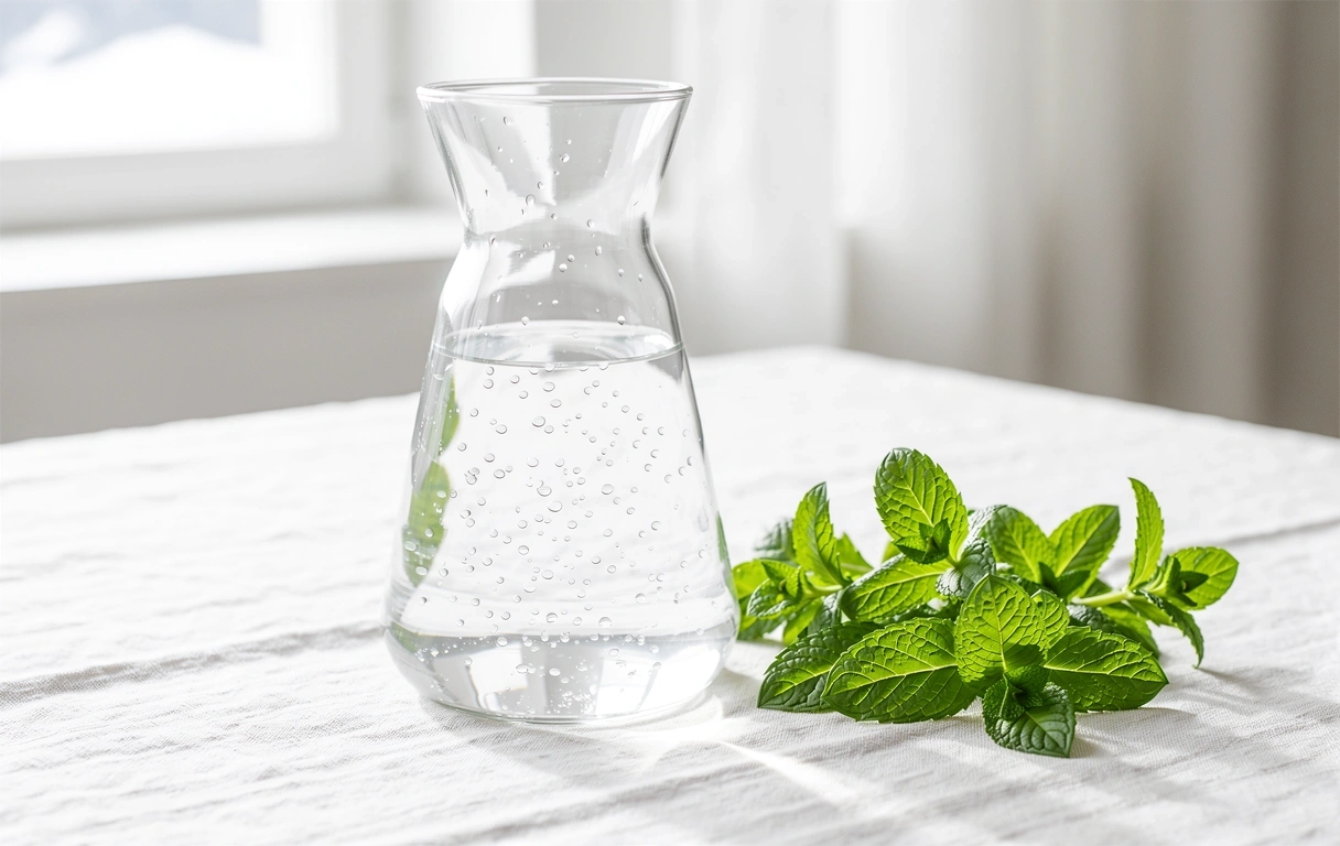 Klares Wasser als Symbol für Hydratation